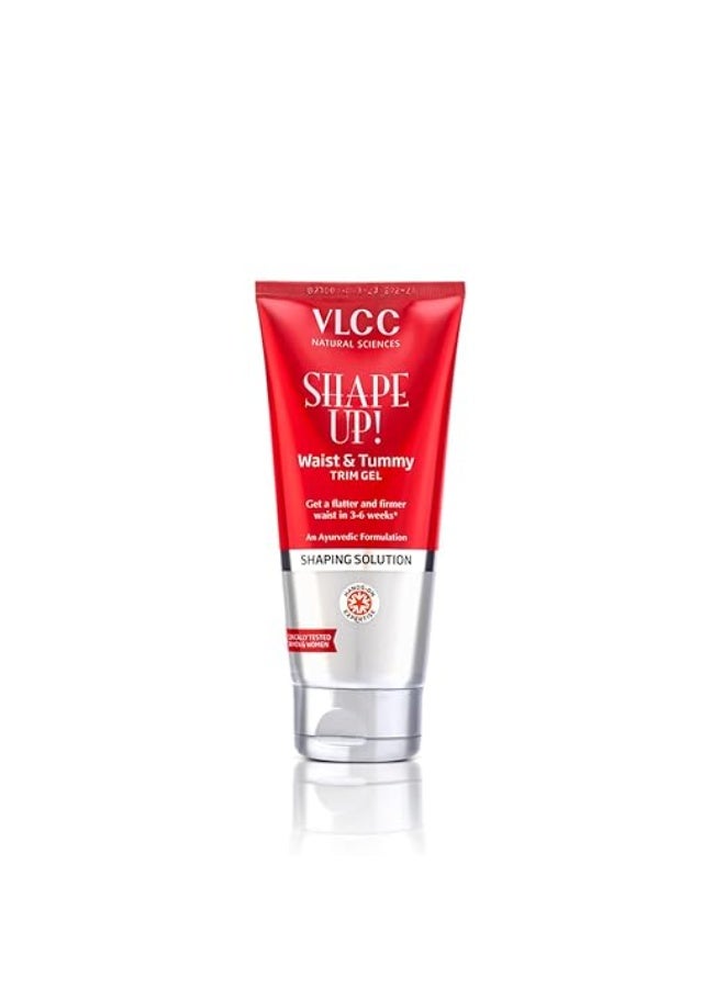 VLCC Shape Up Waist & Tummy Trim Gel - 200g | For a Flatter and Firmer Waist | Helps tone Muscles and Stubborn Fat | Helps break down Cellular Fat | Helps you get a Slimmer, Toned and Firmer Waist. - Image 1